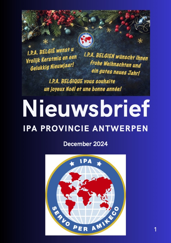 Nieuwsbrief IPA provincie Antwerpen December 2024